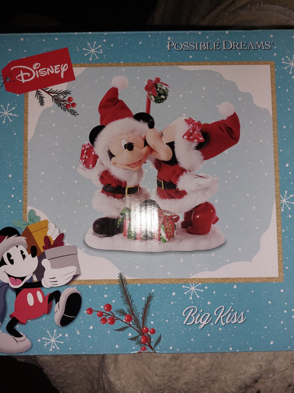 Disney Mickey & Minnie Possible Dreams Bigg Kiss Kerstbeeldje