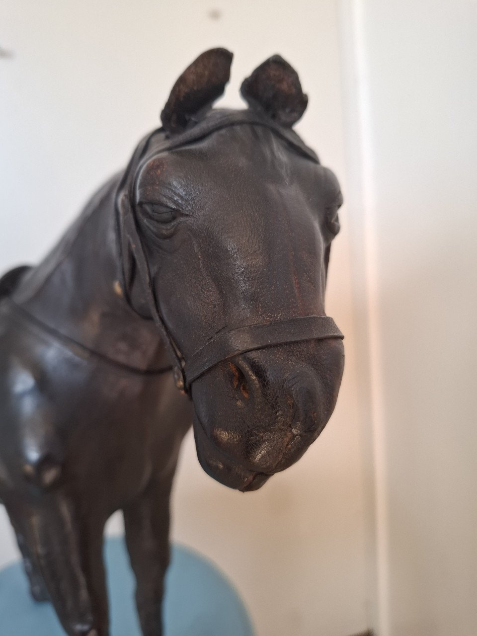 Leren paard