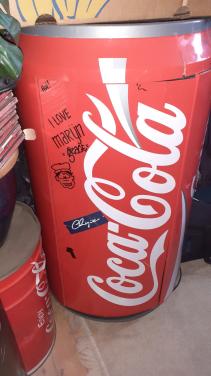 Radio COCA COLA super groot Cola blik ca. 80cm hoog