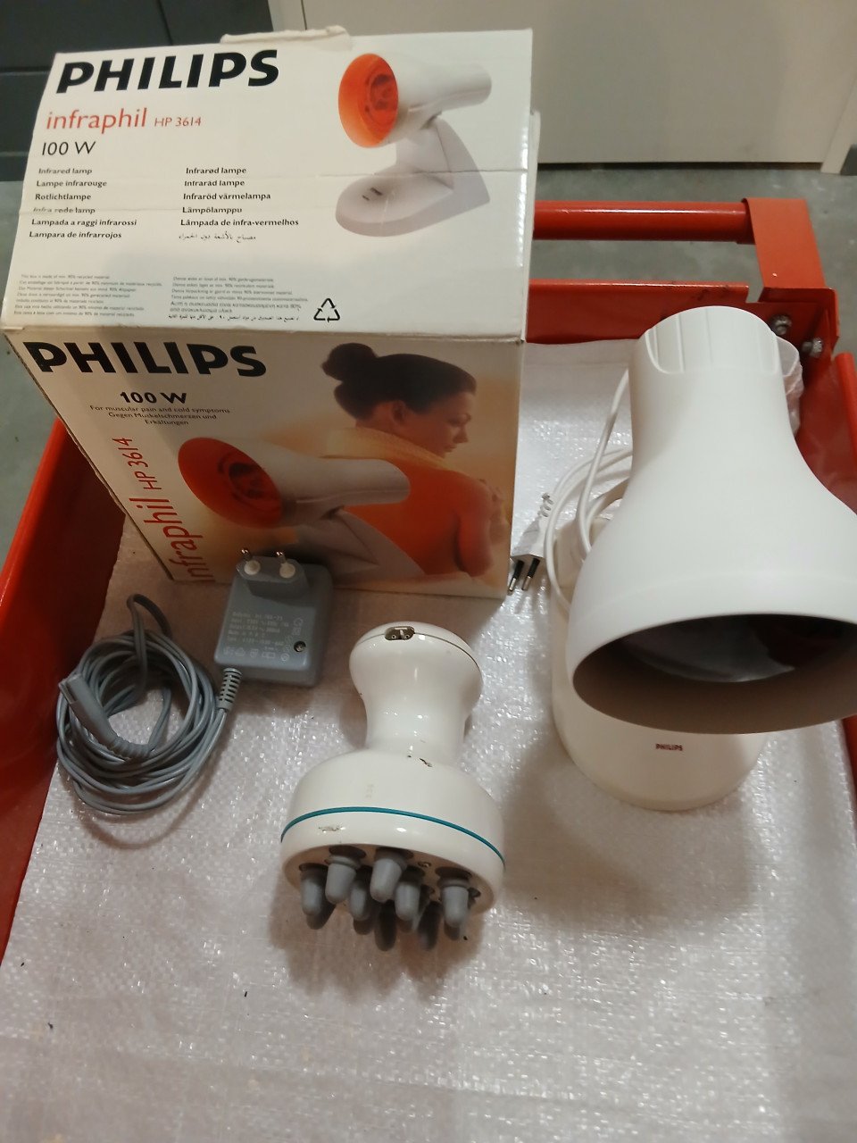 Infaroodlamp + massage aparaat