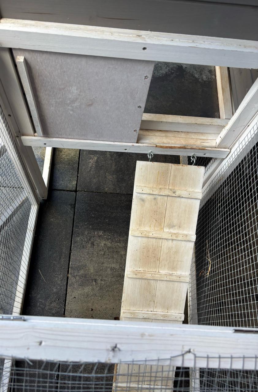 Ruim konijnenhok met ren - geschikt voor 2 konijnen