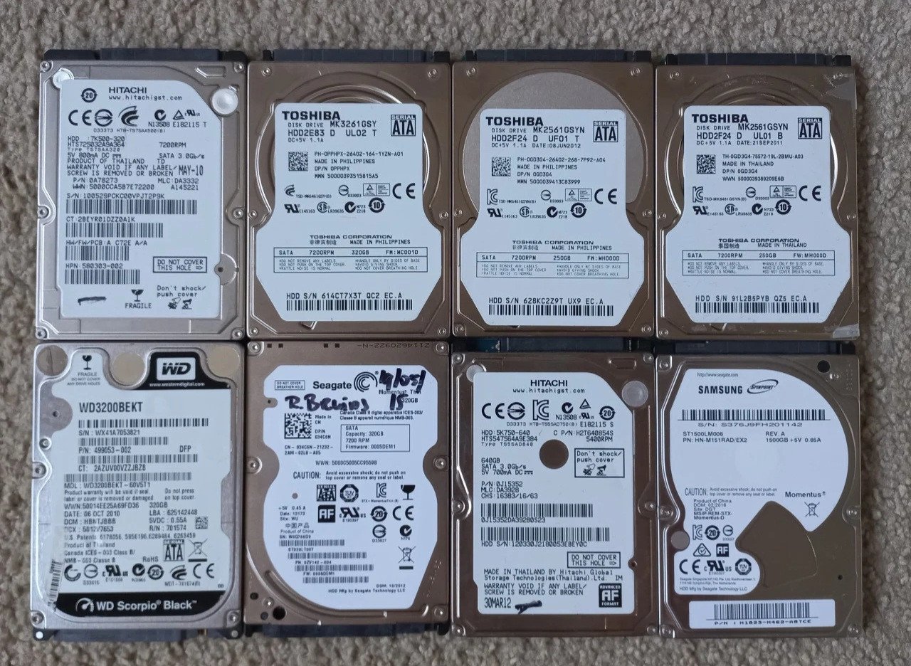 Harde schijven tot 1,5TB