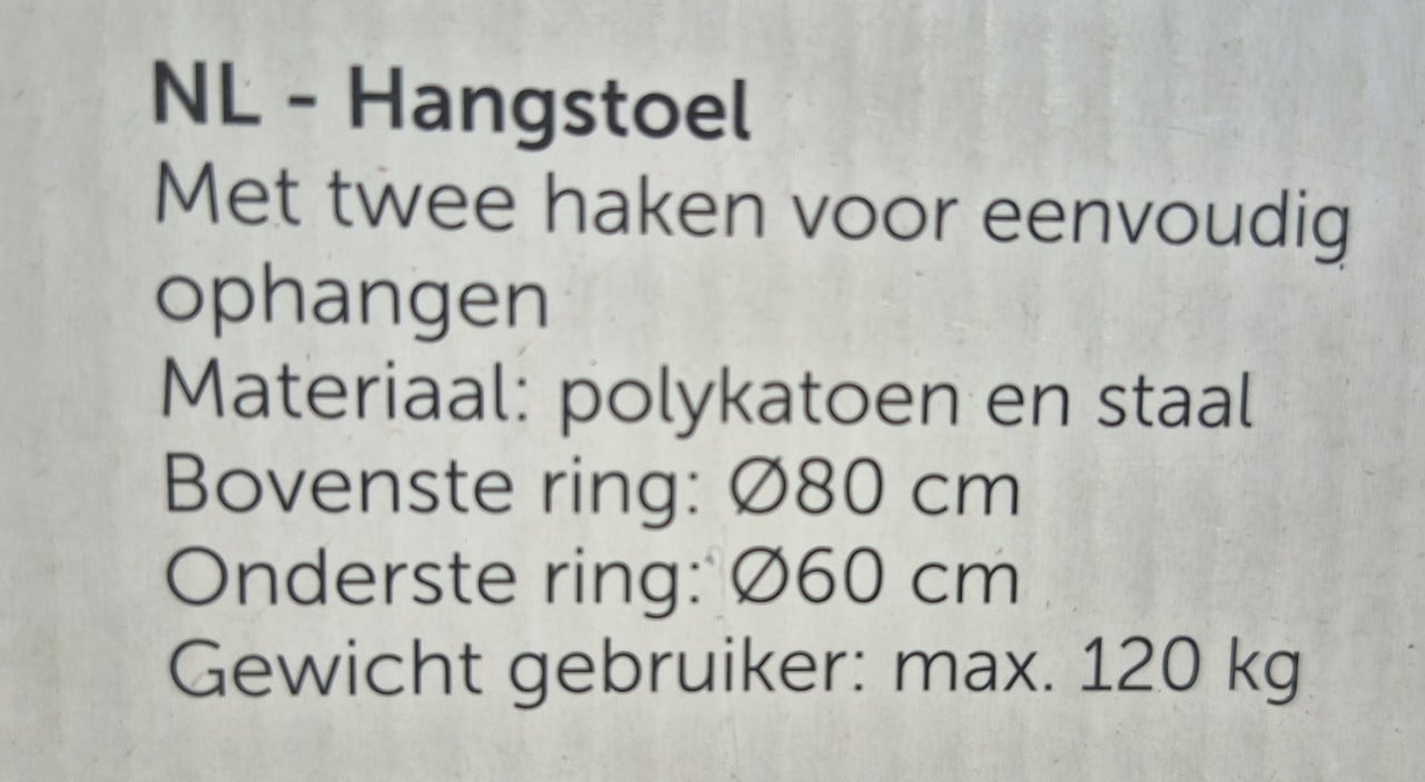 Tuin hangstoel