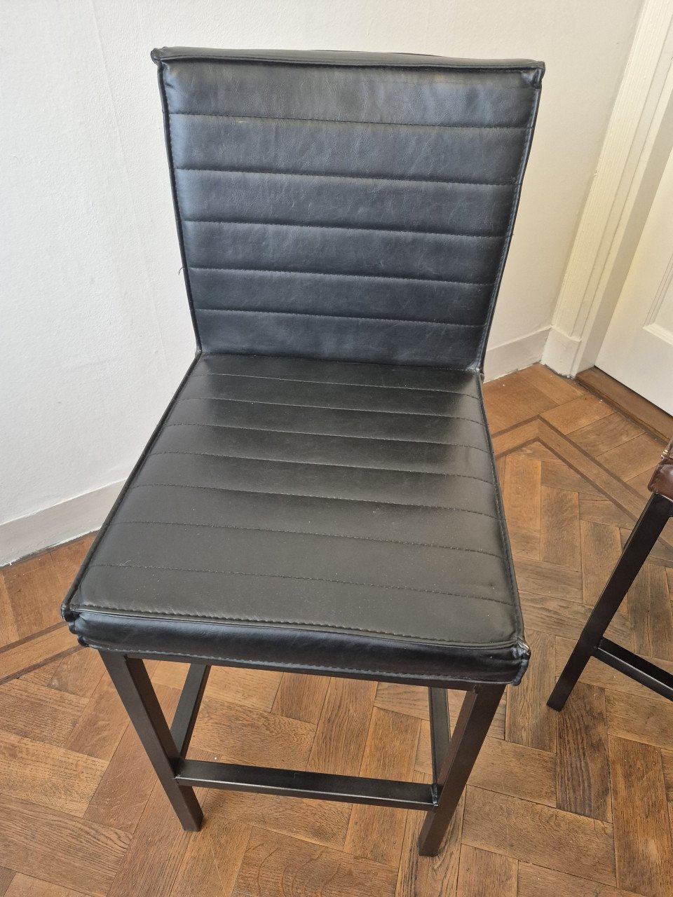 Romaro industrieel bartafel met 4 barkruk stoelen teakhout