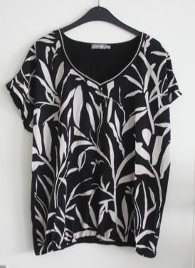 Shirt \wart bege print  maat xl-42