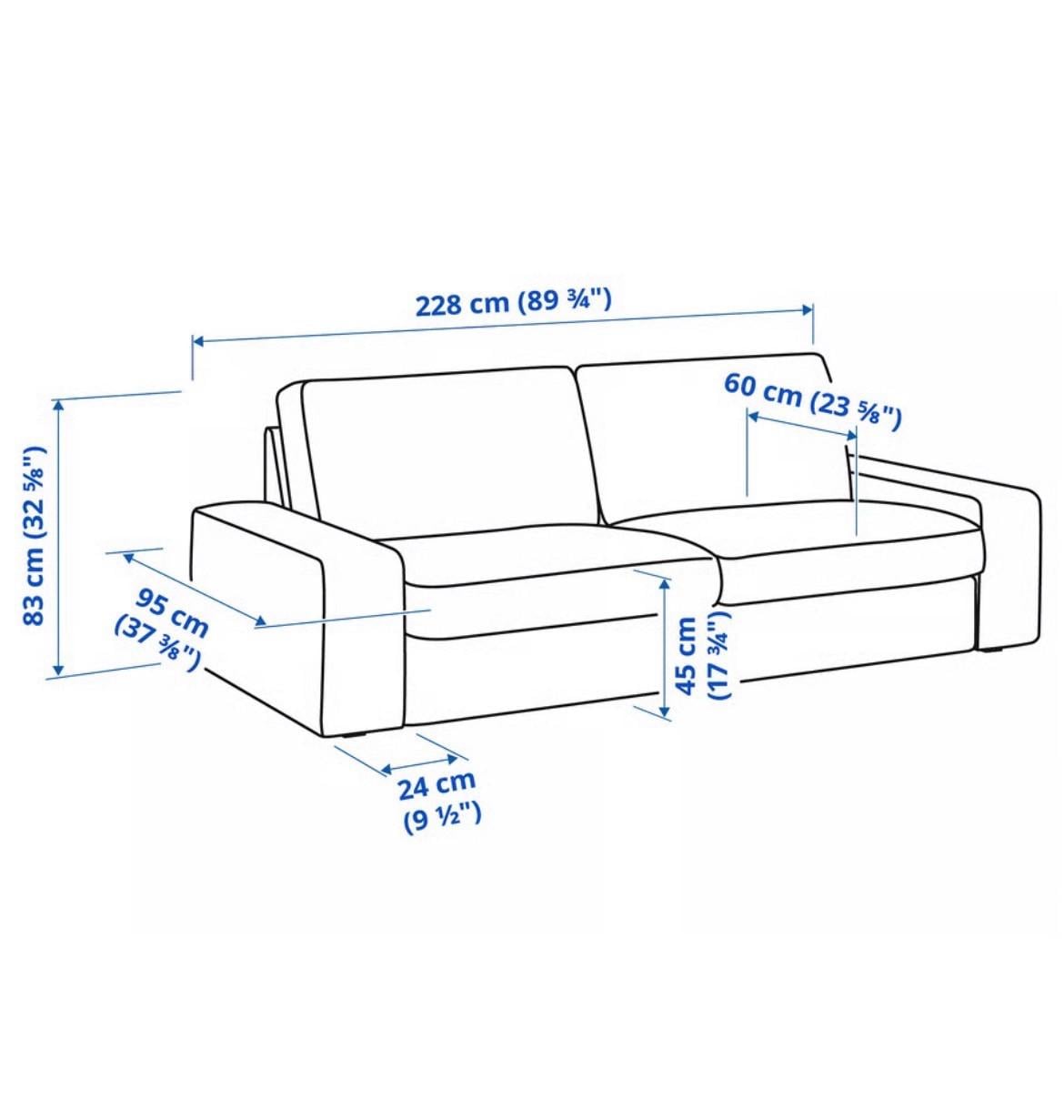 Ikea KIVIK leren bank