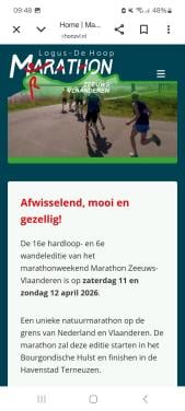 Kaart Marathon Zeeuws-Vlaanderen