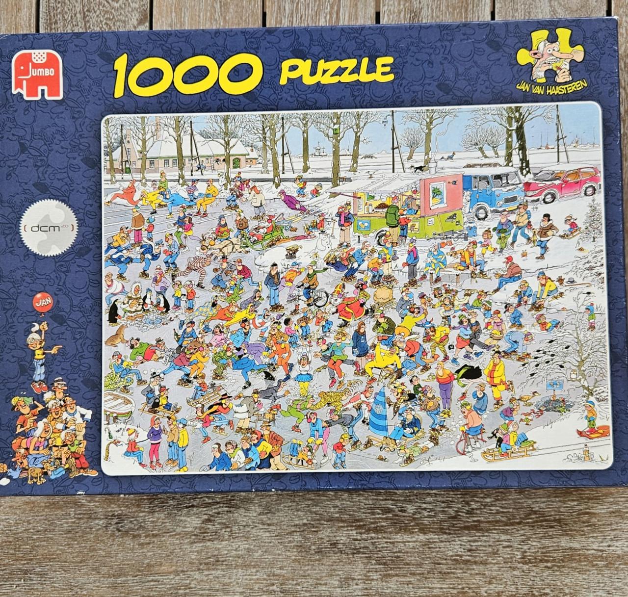 Jan van haasteren puzzels en 1 wasgij puzzel