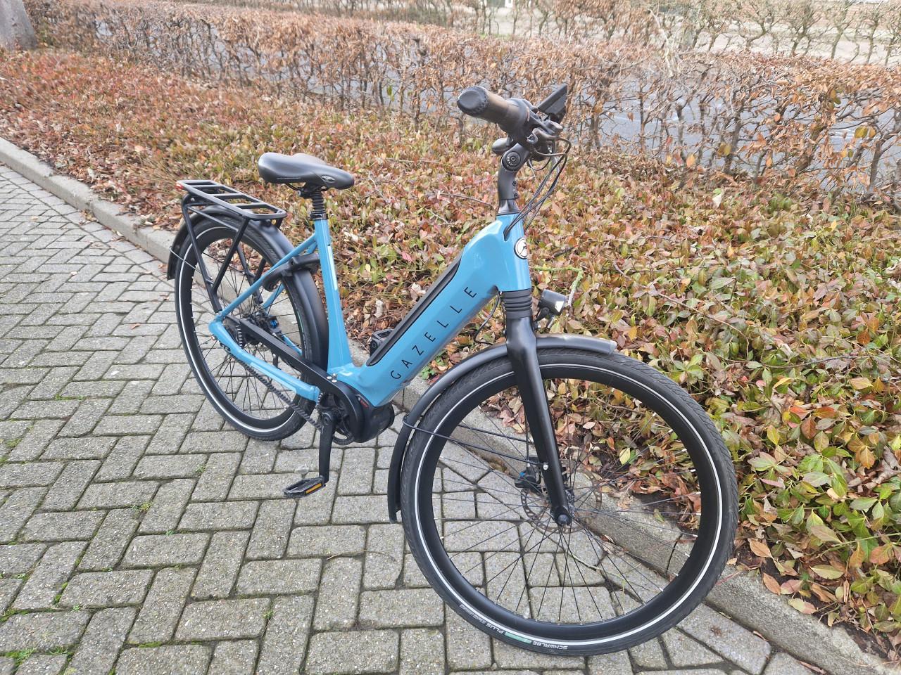 Schitterende Gazelle elektrische heren fiets met Shimano middenmotor