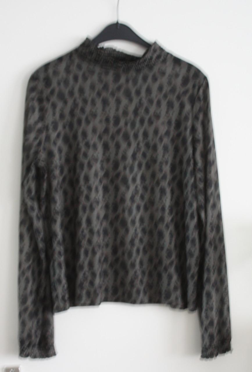 Zwart groen panterprint  maat m