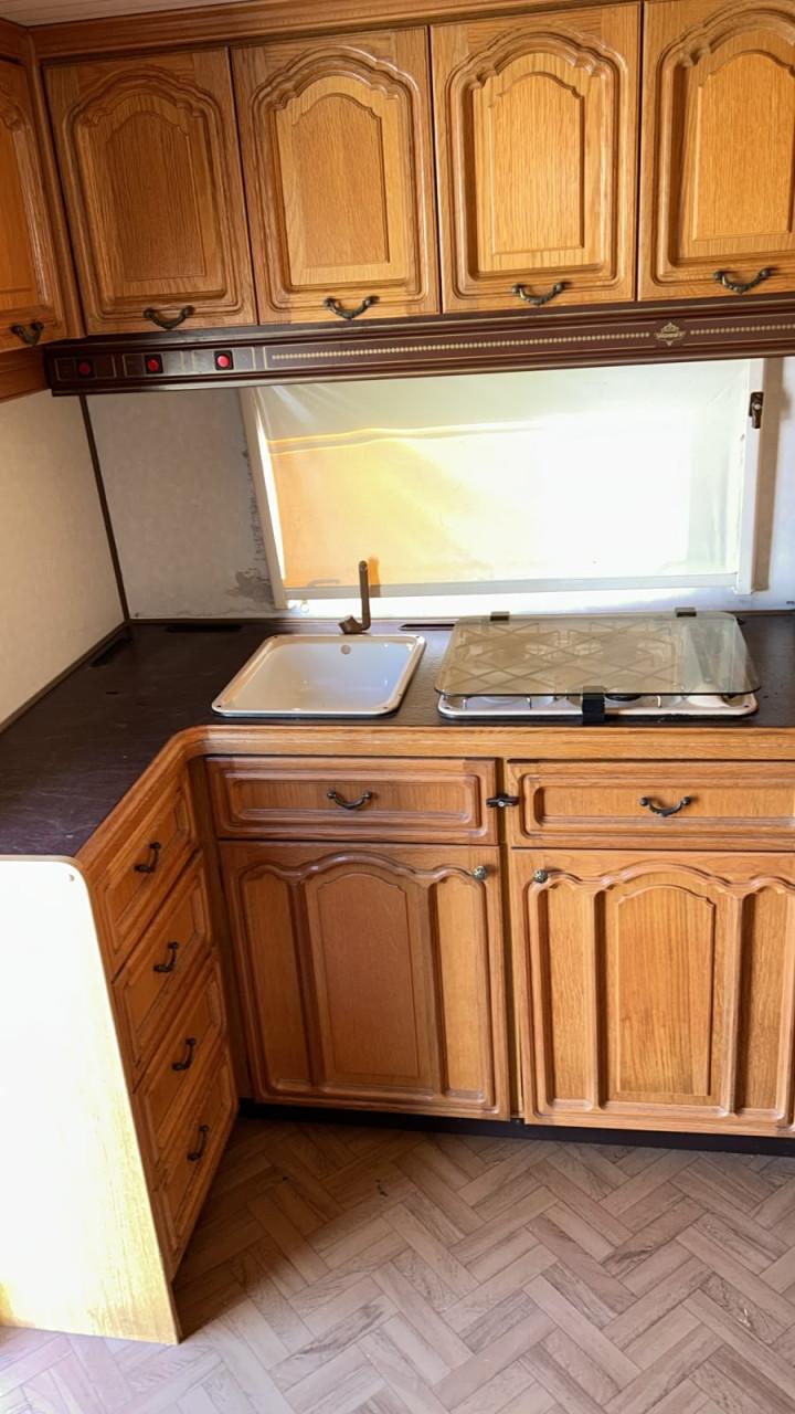 Hobby prestige 425 met voortent luifel en uitbouw
