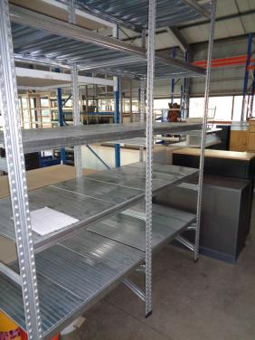 Gebruikte verzinkte magazijnstelling in diverse maten