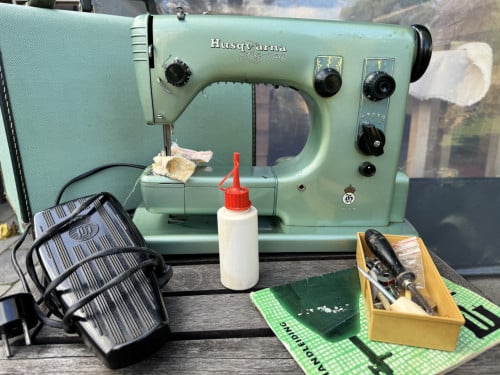 ‘Old school’ naaimachine Husqvarna uit Zweden