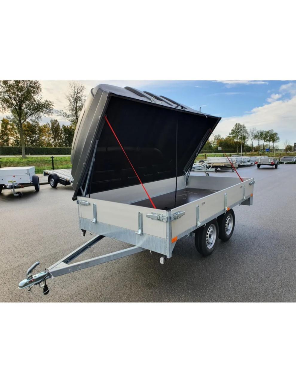 Plateauwagen met deksel