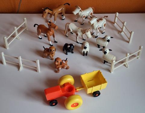 Vintage Fisher Price Boerderij dieren en hekjes