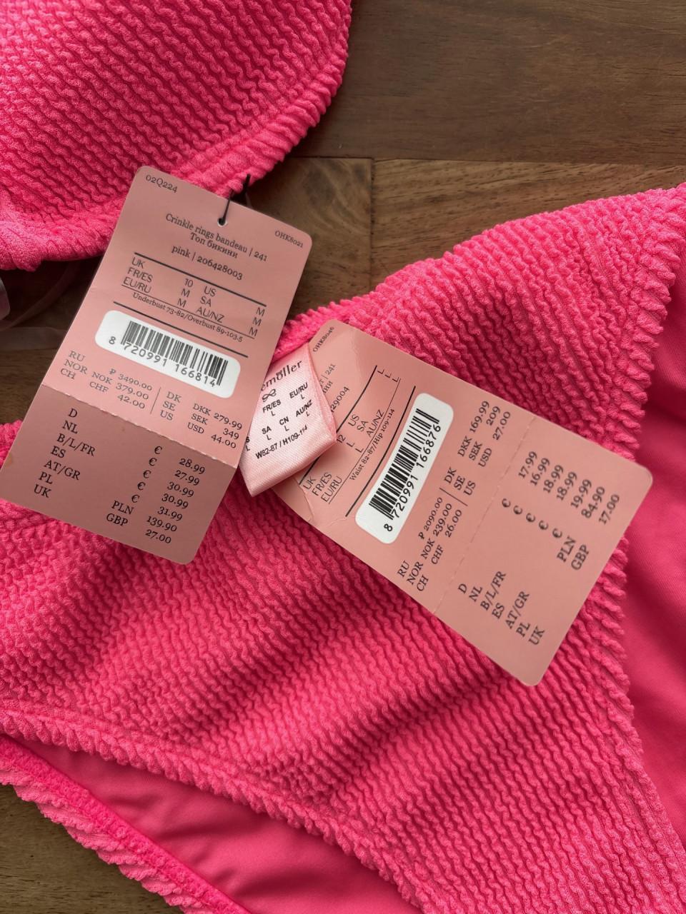 Bikini van Hunkemöller maat M-L.