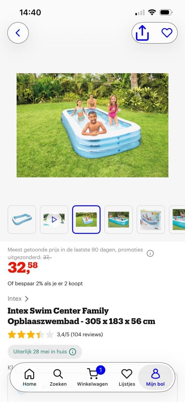 Intex zwembad