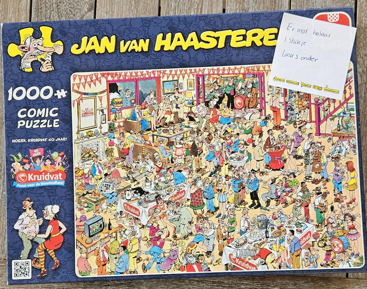 Jan van haasteren puzzels en 1 wasgij puzzel