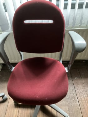 Bureaustoel bordeauxrood