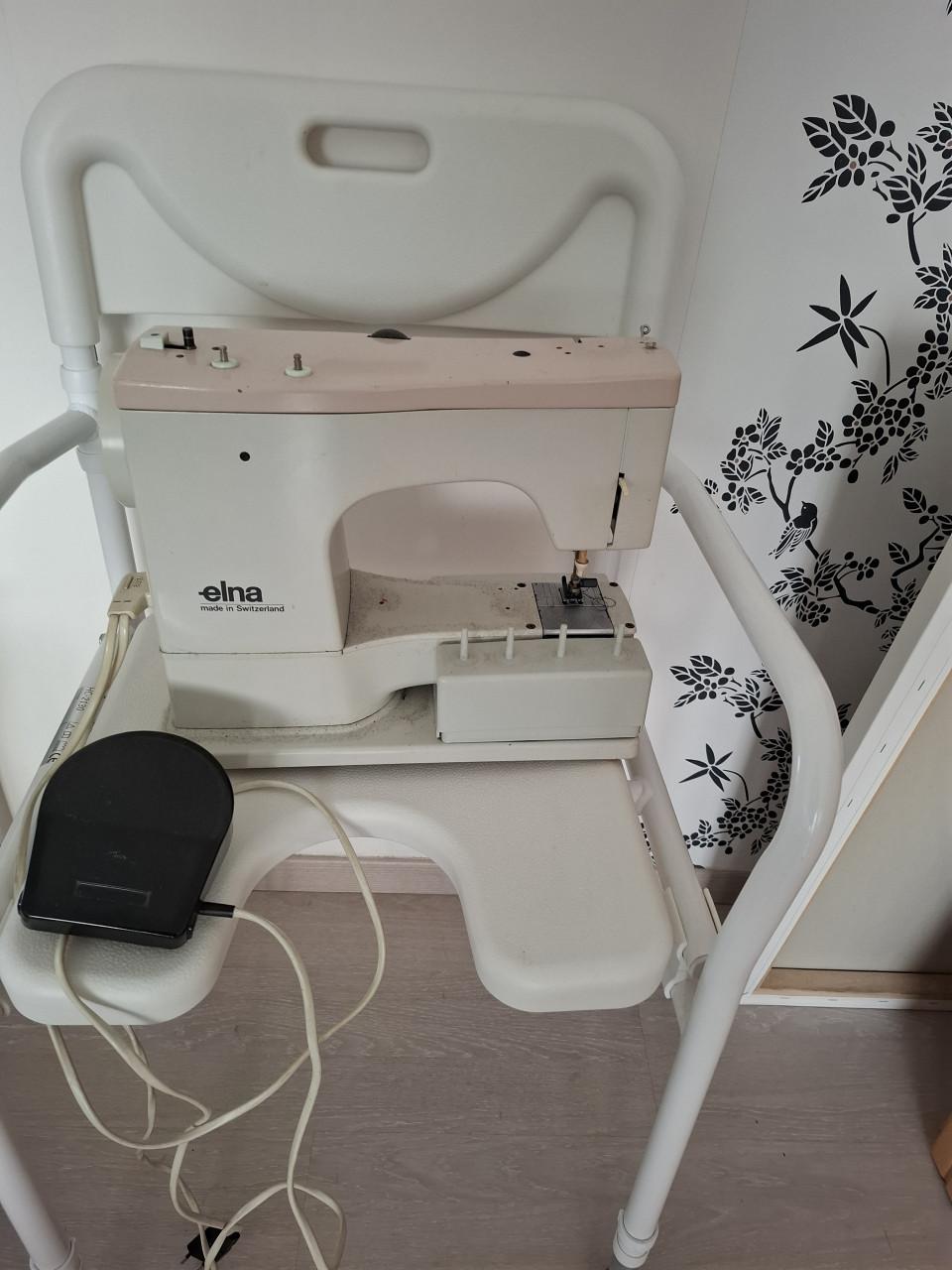 Mobiele Airco Inventum + Elna naaimachine