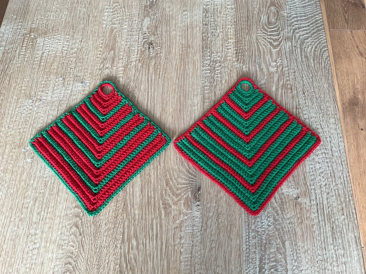 Kerst pannenlappen