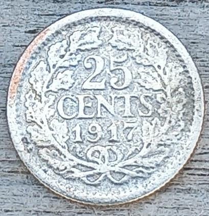 Zilveren 25 cents munten