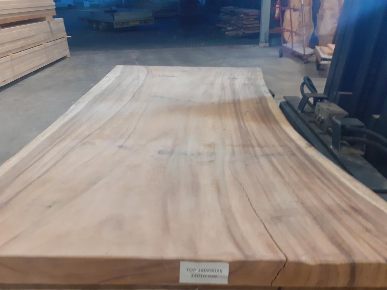 Mooie suar boomstam bladen 180 x 90  koffie gratis