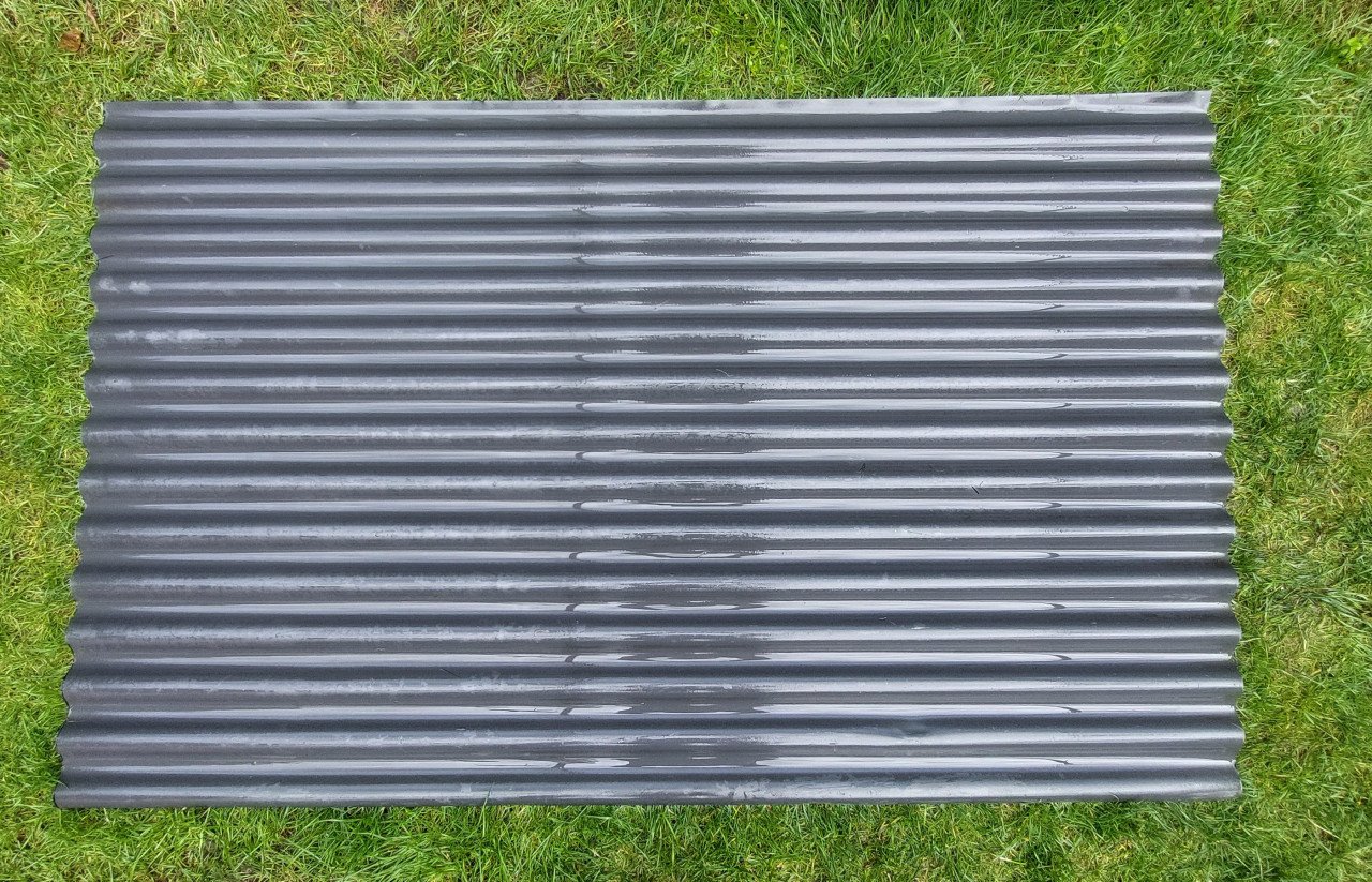 Stalen Golf plaat 176 x 110 cm.