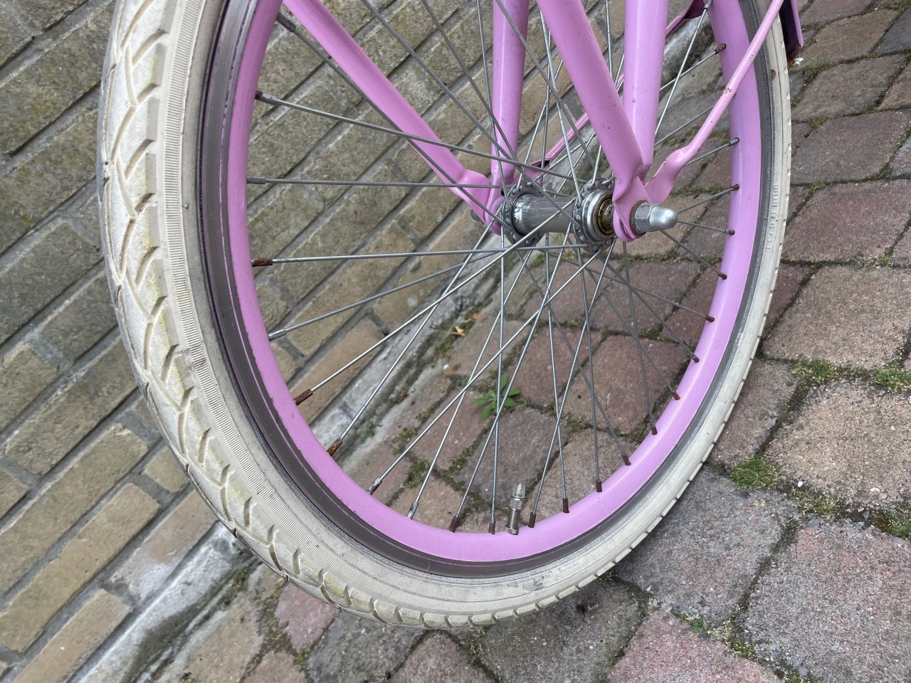 Meisjes fiets roze Spirit 22 inch