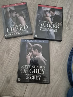 Fifty shades of grey, fifty shades darker, fifty shades freed