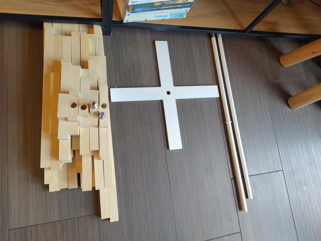 Houten Kerstboom "Yelka"  150cm ( online niet meer verkrijgbaar)