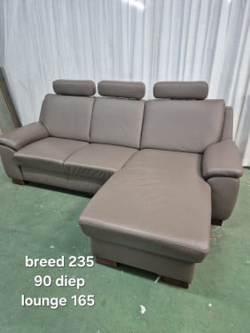 Leren bank met lounge
