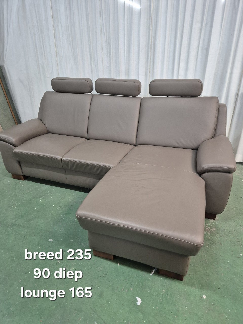 Leren bank met lounge