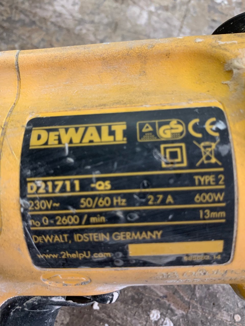 Klopboormachine DeWalt