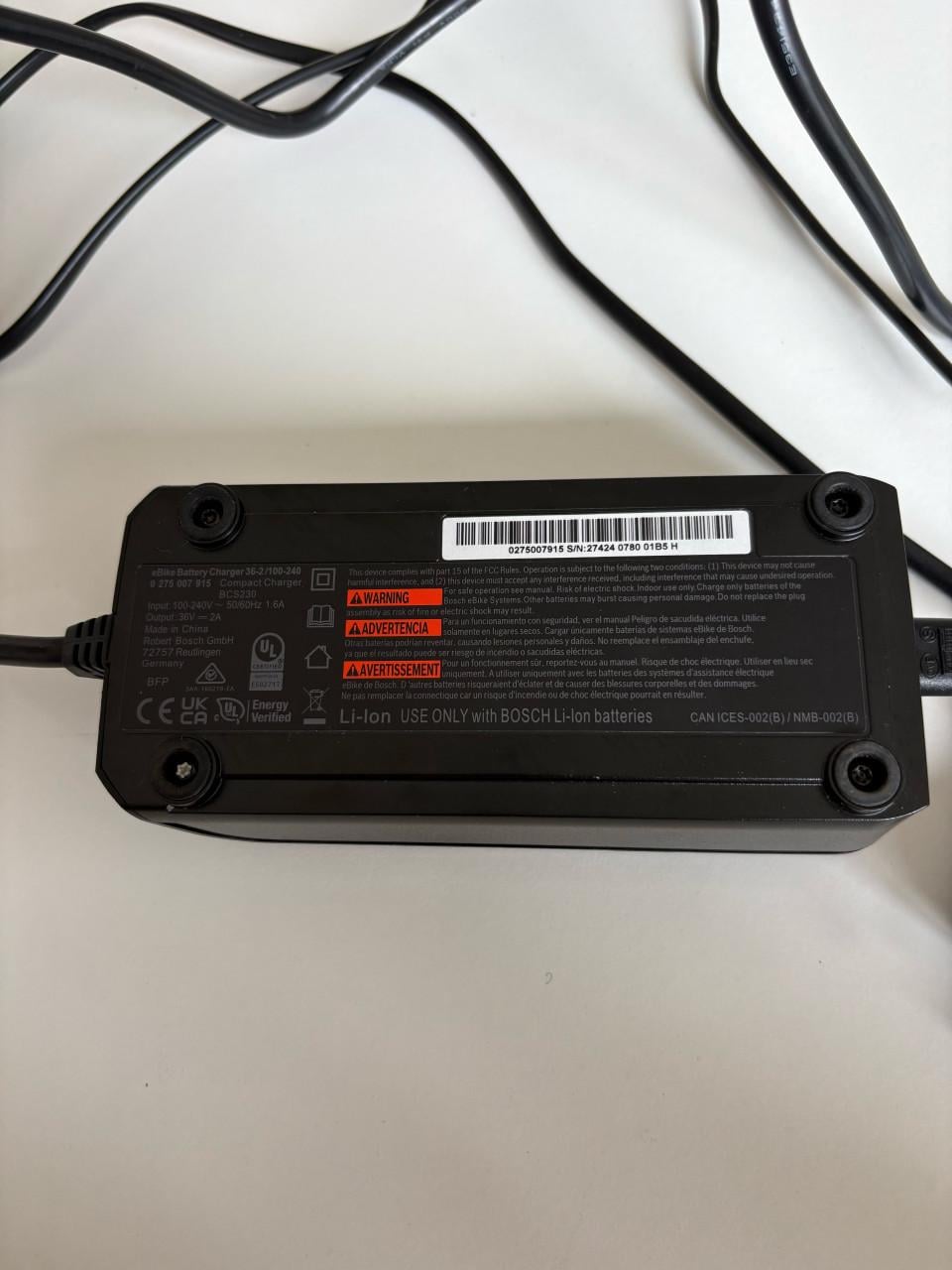 Acculader fiets Bosch
