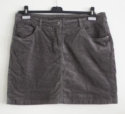 Grijze rib rok  maat 44