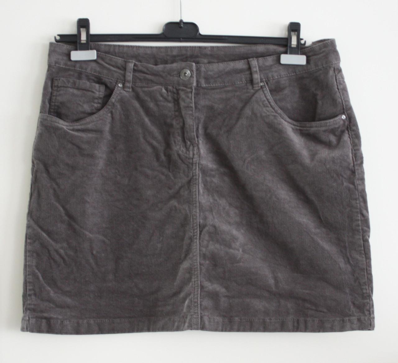 Grijze rib rok  maat 44