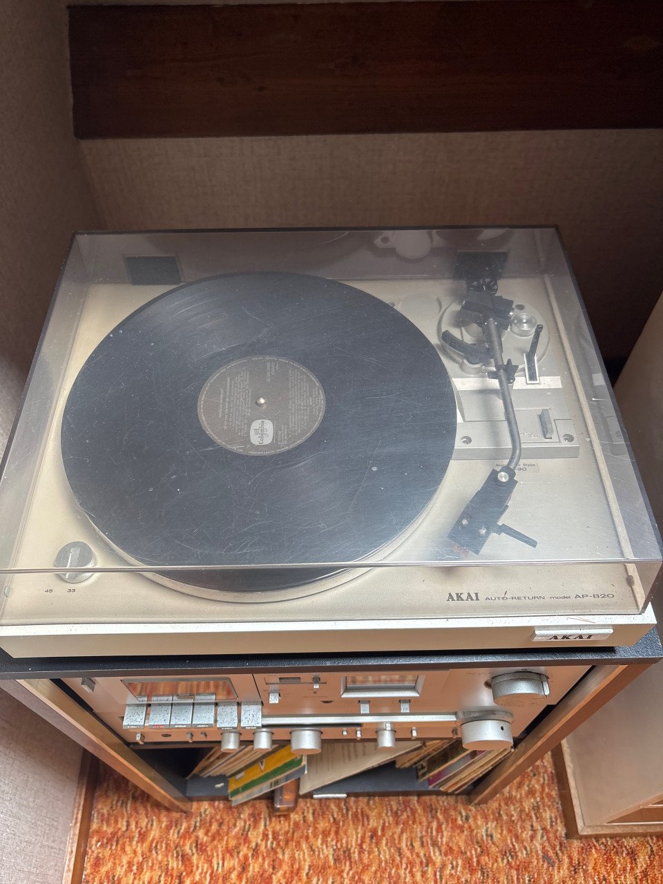 Radio cassette platenspeler