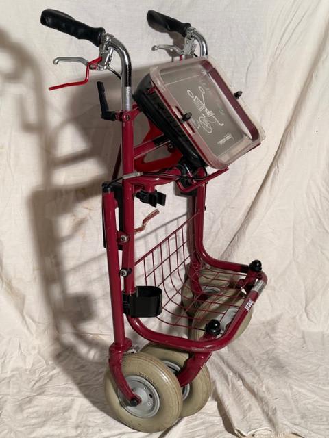 Rolator kleur donker rood.