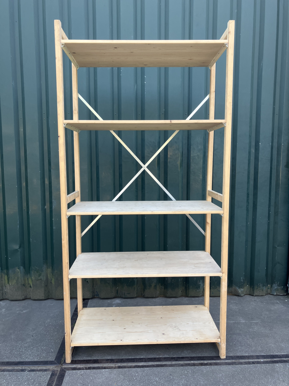 5 meter houten stelling