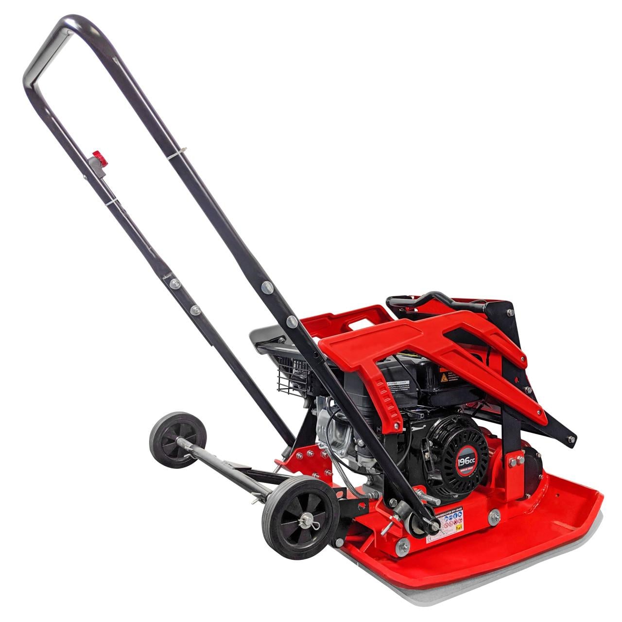 Trilplaat, trilstamper 6,5pk, 111kg, ca. 2550kg slagkracht, gratis mat