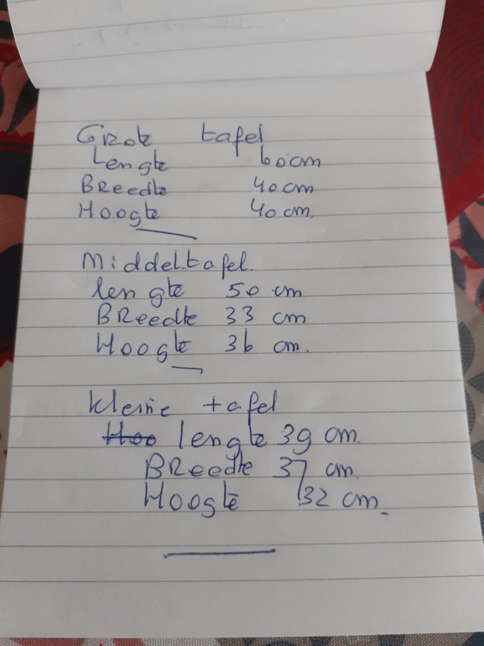 Set van 3 ovale GRENEN BIJZETTAFELS - komen altijd van pas!