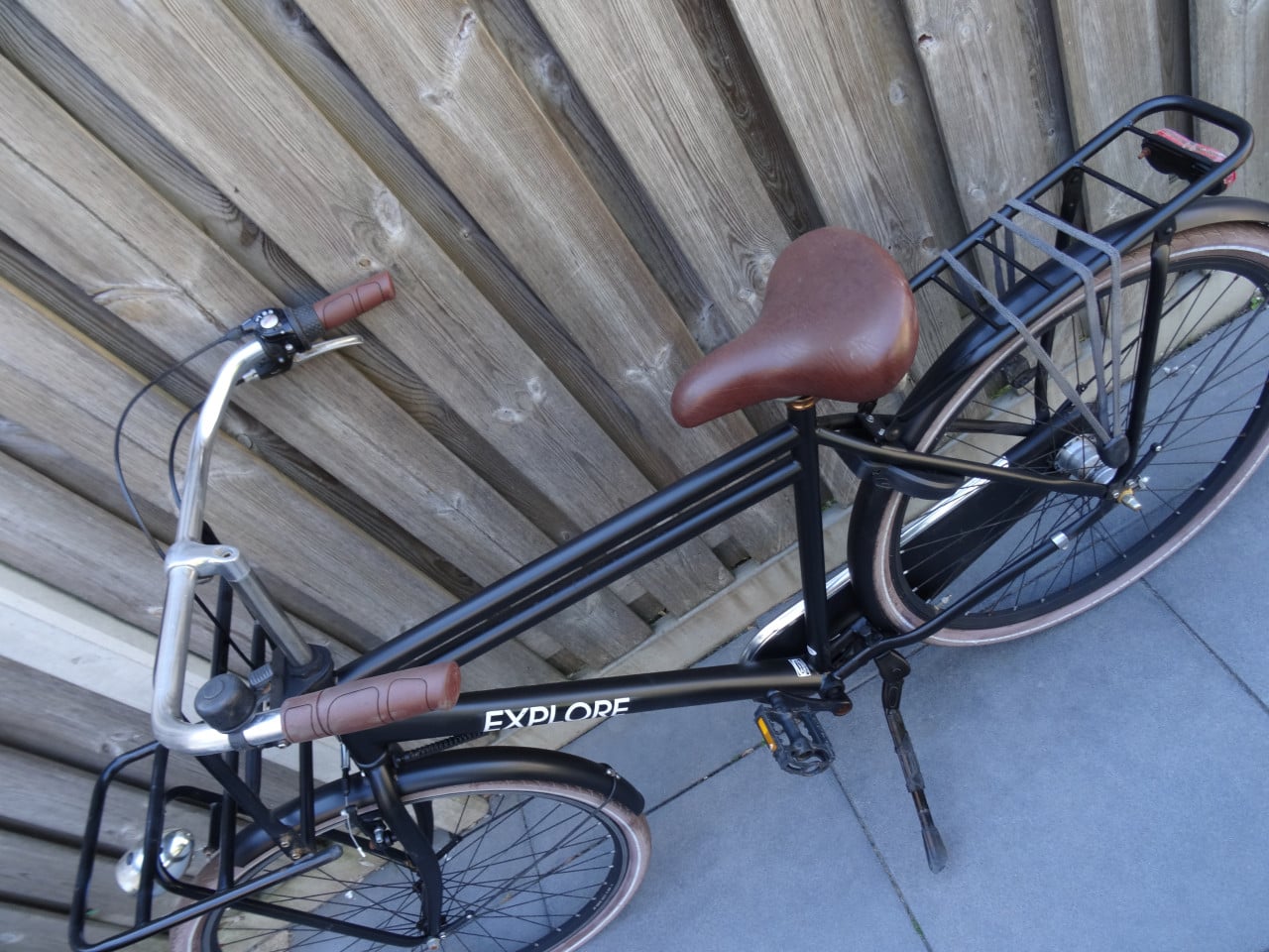 🚲 Explore Transportfiets – 28 inch | Mat Zwart 🖤