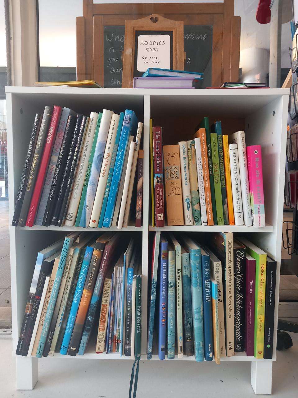 Boeken voor 50 cent per stuk