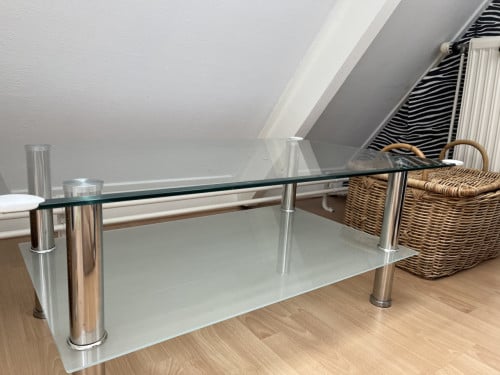 Glazen salontafel