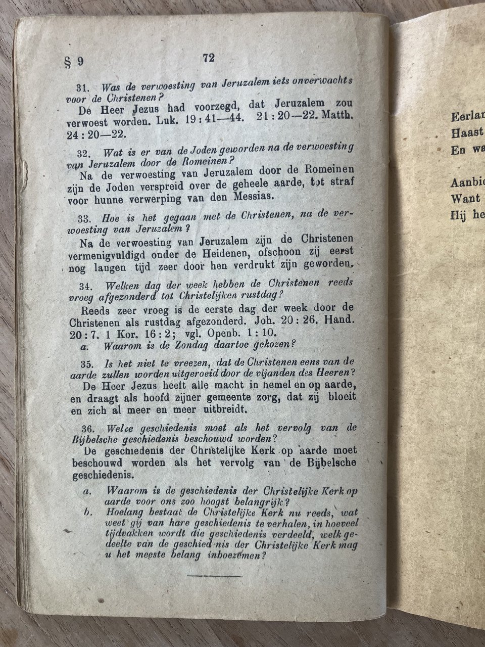 Boekje Handleiding Bijbelsche Geschiedenis