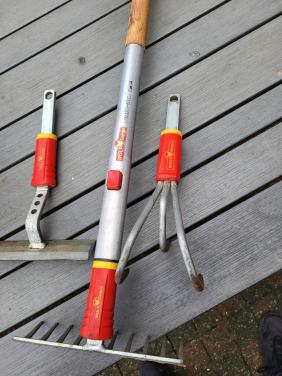 Uitwisselbaar tuingereedschap