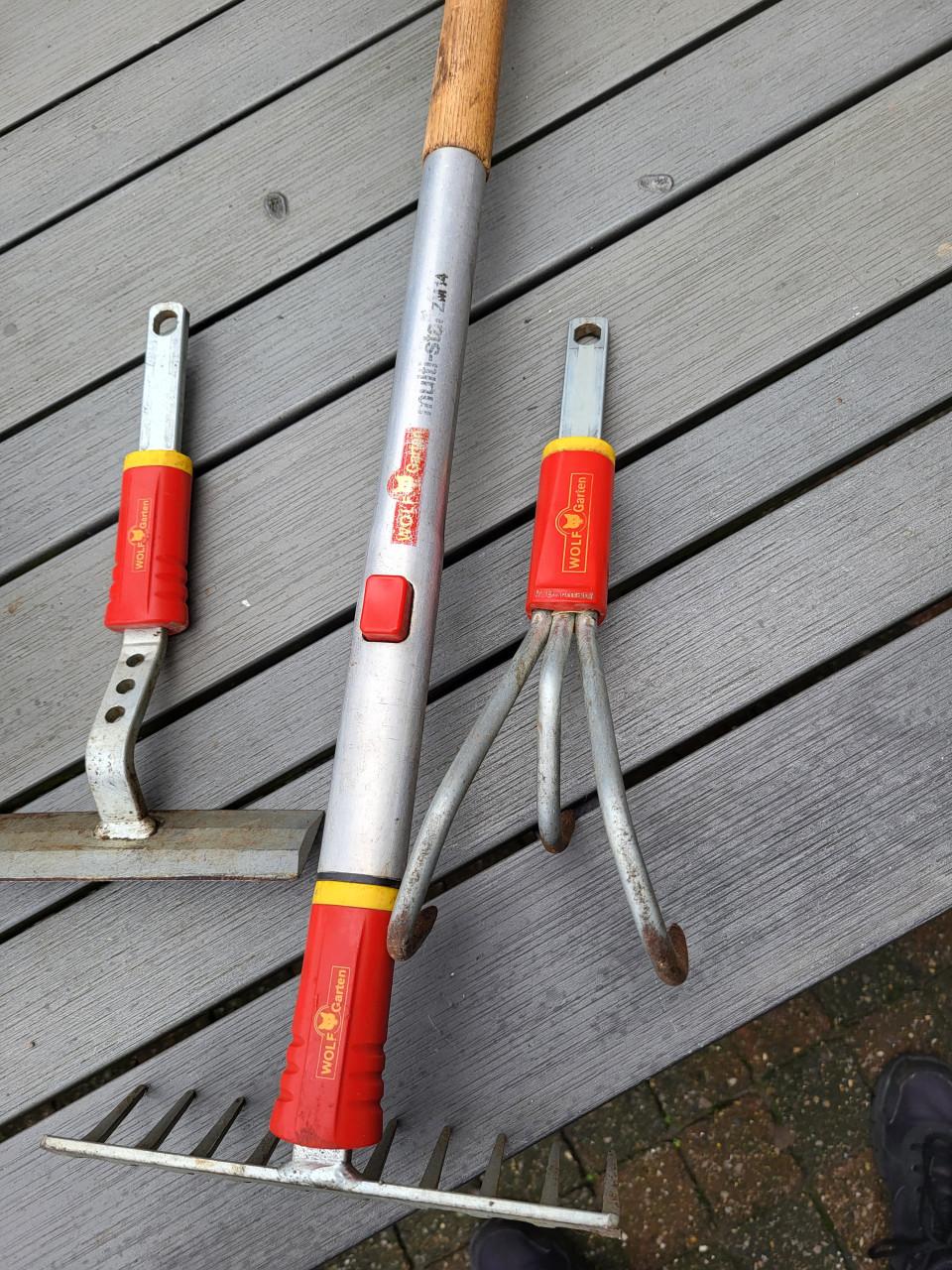 Uitwisselbaar tuingereedschap