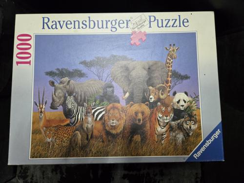 1000-stukjes puzzel van Ravensburger "Wildlife Animal Expressions"