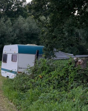 Mooie retro Ever caravan